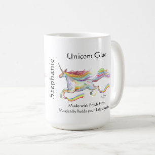 Lustiges Pony des Unicorn-Kleberpferdeniedlichen Kaffeetasse