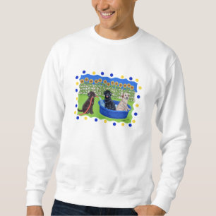Lustiges Pool-Party Labradors Sweatshirt