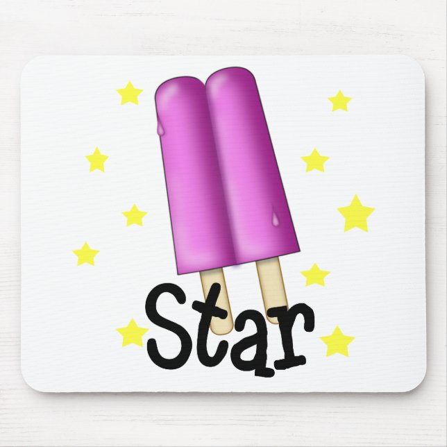 Lustiges Pop-Stern-Mädchen Mousepad (Vorne)