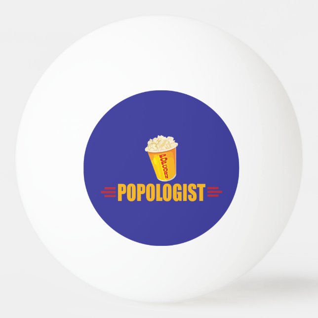 Lustiges Popcorn Tischtennisball (Vorderseite)