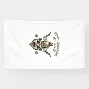Lustiges Possum Jesus Vintage Gravur Shirt Design_ Banner