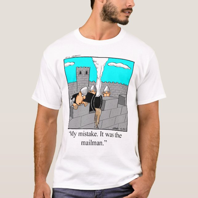 Lustiges Postbote T-Shirt (Vorderseite)