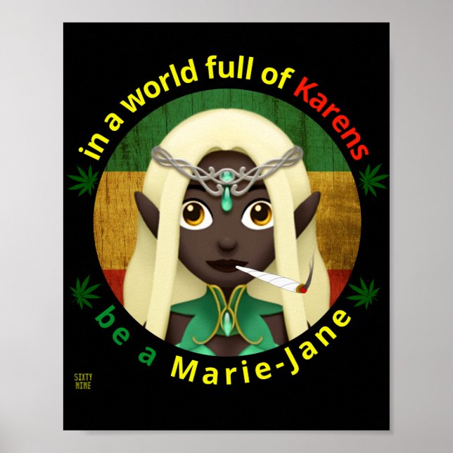 lustiges Poster "BE A MARIE-JANE" (Vorne)