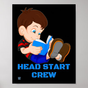lustiges Poster "HEAD START CREW"