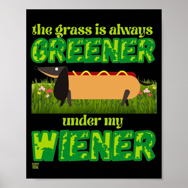 lustiges Poster "MY DACKEL" (Vorne)