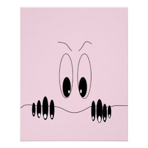 Lustiges Poster Spielerische Neugier Augen - Benut