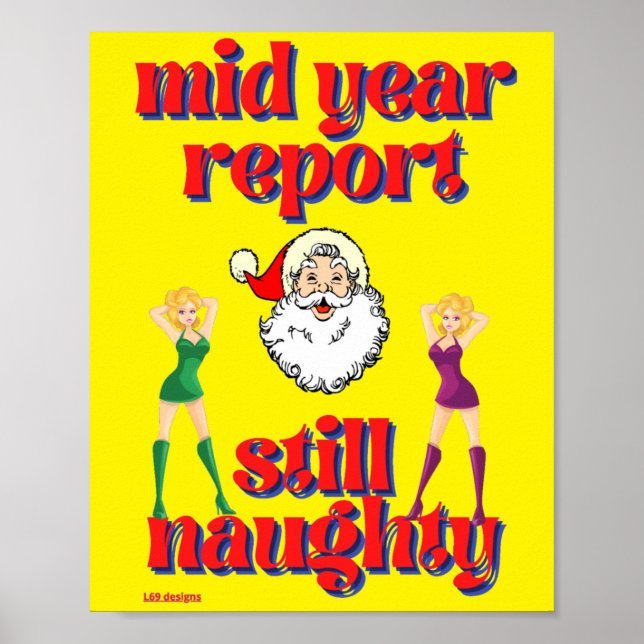 lustiges Poster "STILL NAUGHTY" (Vorne)