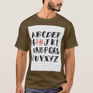 Lustiges Prä-K-Kindergarten Hi-Alphabet Zurück zur T-Shirt