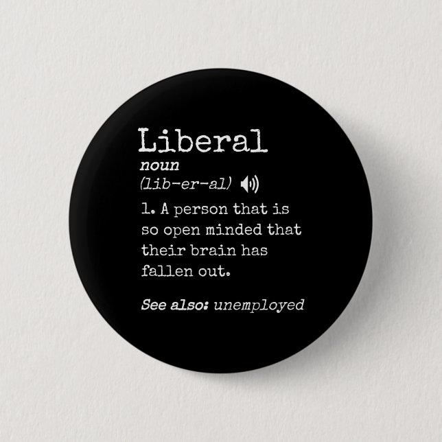 Lustiges Pro-Konservatives Meme Anti-Liberale Defi Button (Vorderseite)