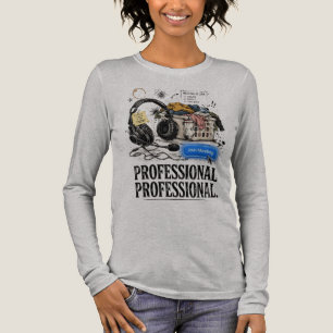 Lustiges professionelles WFH-Langarm-Shirt für Mee Tri-Blend Shirt
