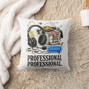 Lustiges professionelles WFH-Remote-Work-Wurfkisse Kissen