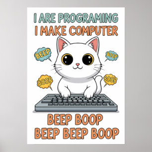 Lustiges Programmierkatze-Meme - "Ich Bin Programi Poster