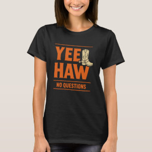 Lustiges Pronomen Yee Haw Tee Cowboy Humor Land La