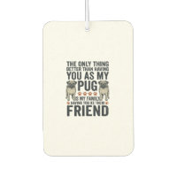 Lustiges Pug-Familienfreund Vintage Gravur T-Shirt