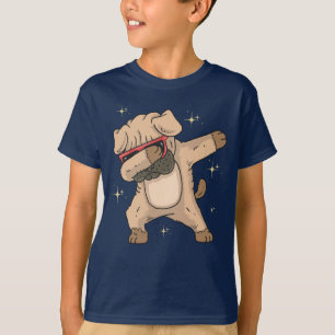 Lustiges Pug-Geschenk Dabbing Welpe Tanzender Hund T-Shirt
