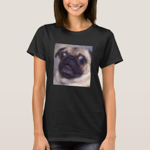 Lustiges Pug-Gesicht verlassen Cute Unschärfe Meme T-Shirt