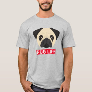Lustiges Pug-Leben T-Shirt