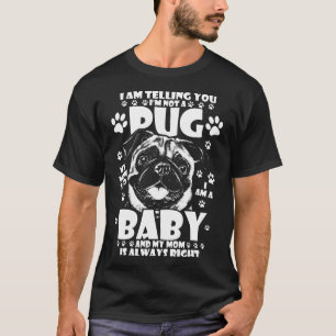 Lustiges Pug-Mama-Hunde-Liebhaber-Geschenk-T-Shirt T-Shirt