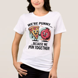 Lustiges Punnys-T-Shirt für Paare | Süße Lebensmit Tri-Blend Shirt