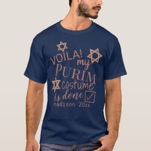 Lustiges Purim Namenskostüm Rosen-Goldmagen david T-Shirt