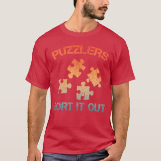 Lustiges Puzzle-Design für Männer Frauen Erwachsen T-Shirt