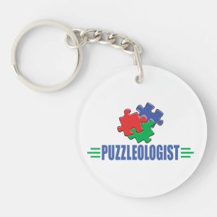Lustiges Puzzle Schlüsselanhänger