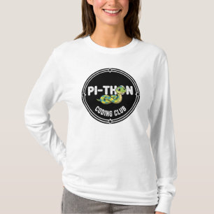 Lustiges Python-Coding-Club-T-Shirt mit Snack-Wort T-Shirt