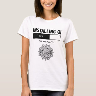 Lustiges Qigong-Meditations-Tai-Chi-Yoga Kampfspor T-Shirt