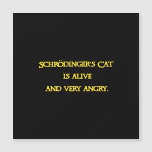 Lustiges Quanten-Dilemma - Schrödingers Katze ist Magnetkarte