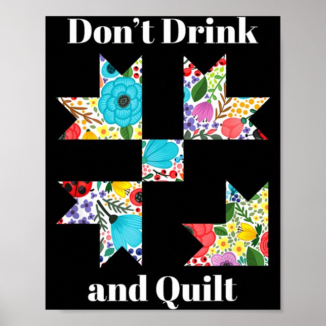Lustiges Quilten Nähen Quilt Quilter-Geschenk  Poster (Vorne)