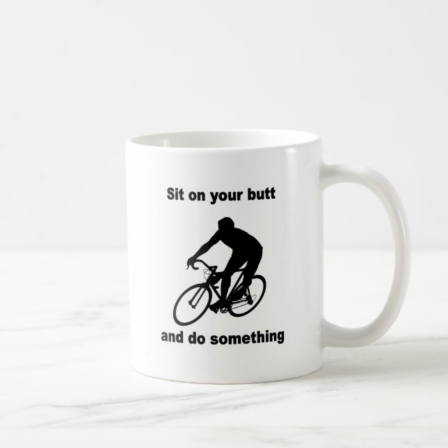 Lustiges Radfahren Kaffeetasse (Rechts)