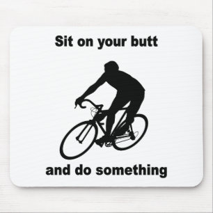 Lustiges Radfahren Mousepad