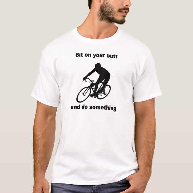 Lustiges Radfahren T-Shirt (Vorderseite)