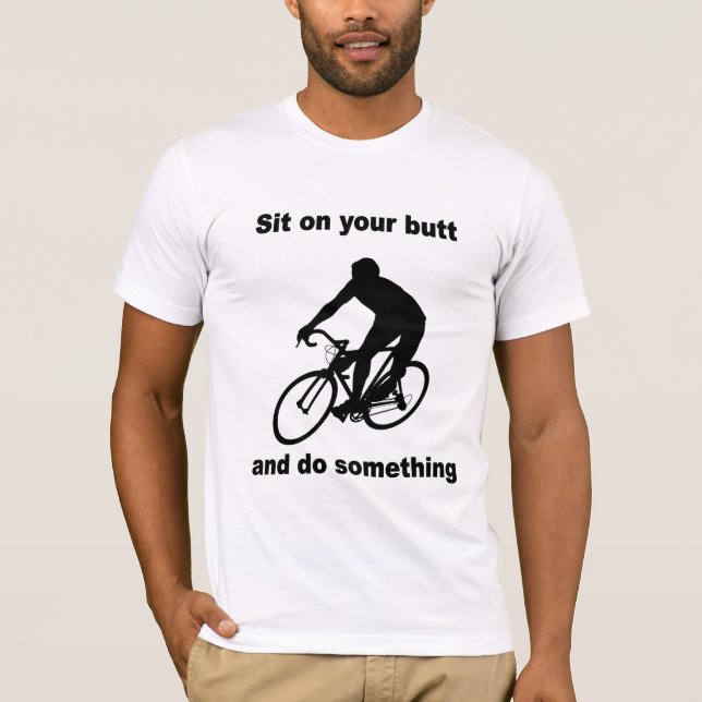 lustiges Radfahren T-Shirt (Vorderseite)
