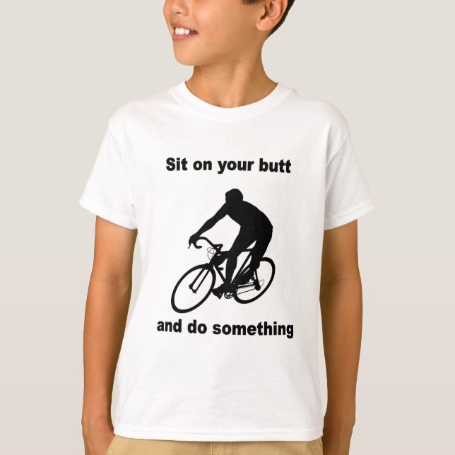 Lustiges Radfahren T-Shirt (Vorderseite)