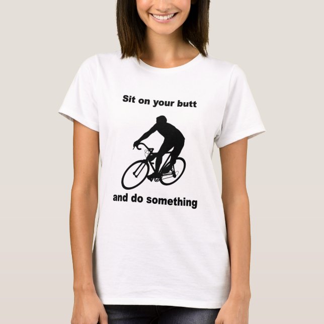 Lustiges Radfahren T-Shirt (Vorderseite)