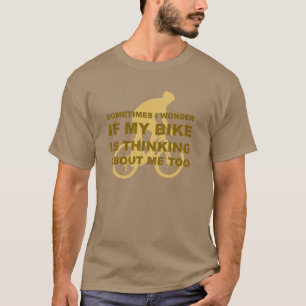 Lustiges radfahrenfahrrad, das an mich auch T-Shirt