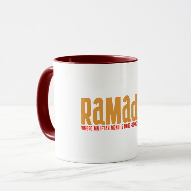 Lustiges Ramadan-Geschenk Tasse (Vorderseite Links)