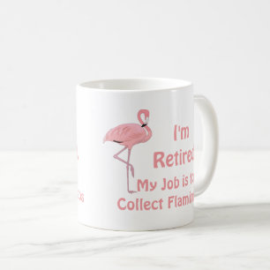 Lustiges Rasenflamingo-Ruhestandsgeschenk Kaffeetasse