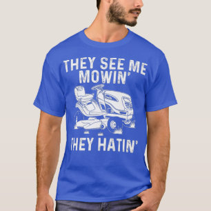 Lustiges Rasengeschenk für Männer Frauen Rasenmähe T-Shirt