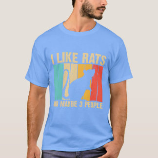 Lustiges Rattendesign Rattenliebhaber Männer Fraue T-Shirt