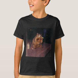 Lustiges rauchendes Waldmurmeltier raucht Zigarett T-Shirt