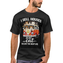Lustiges Realtor-Katze-Shirt – Ich verkaufe Häuser