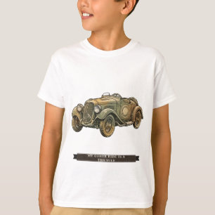 Lustiges Rennwagen für Kinder T-Shirt