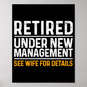 Lustiges Renten-Design Männer Vater Rentner-Party Poster