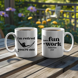 Lustiges Rentengeschenk für Kollegen Kaffeetasse