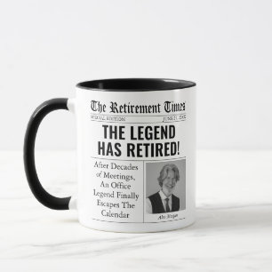 Lustiges Rentengeschenk Individuelle Zeitungs-Schl Tasse