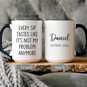 Lustiges Rentengeschenk Personalisierter Name Rent Tasse