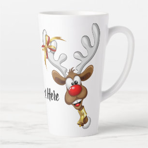 Lustiges Rentier-Gucken Weihnachten Meme Milchtasse