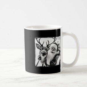 Lustiges Rentier-Selfie Weihnachten Santa Claus Xm Kaffeetasse